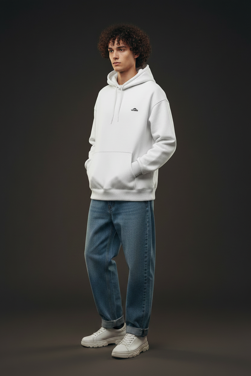 The Yeti Premium Edition Oversized Hoodie – White