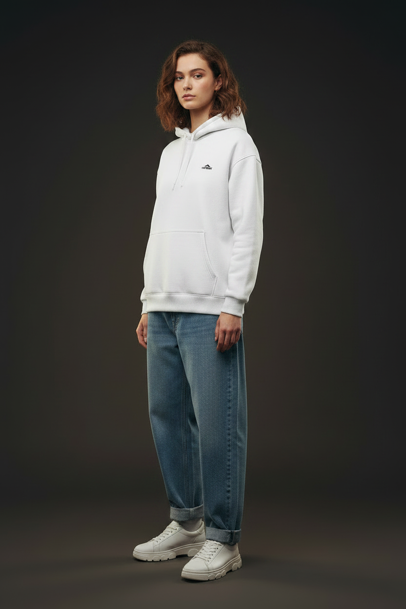 The Yeti Premium Edition Oversized Hoodie – White